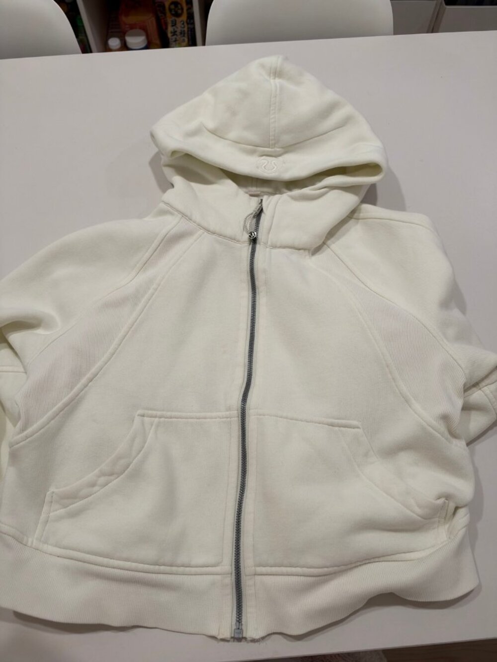 lululemon Scuba Cropped Full-Zip Hoodie Lemon Sorbet XS/S